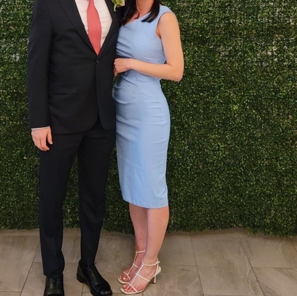 Light Blue Midi Dress